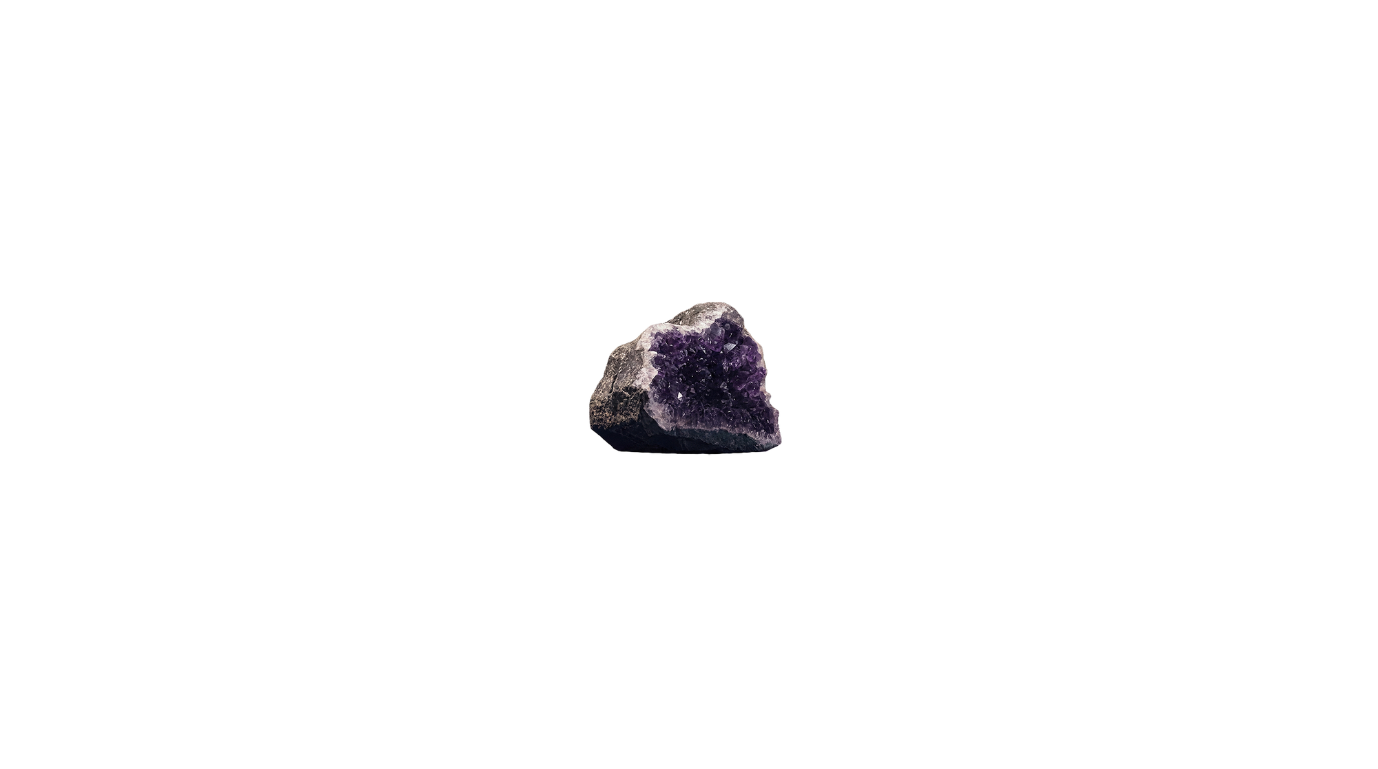 Géode d'améthyste violette naturelle pour soin de lithothérapie et purification Lithae Terra.